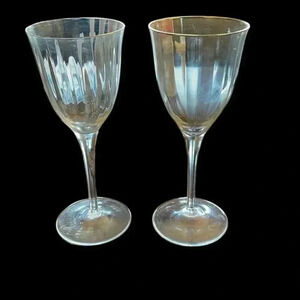 Gorham Crystal - Laurin Gold - WINE GLASSES - 7 1/4”